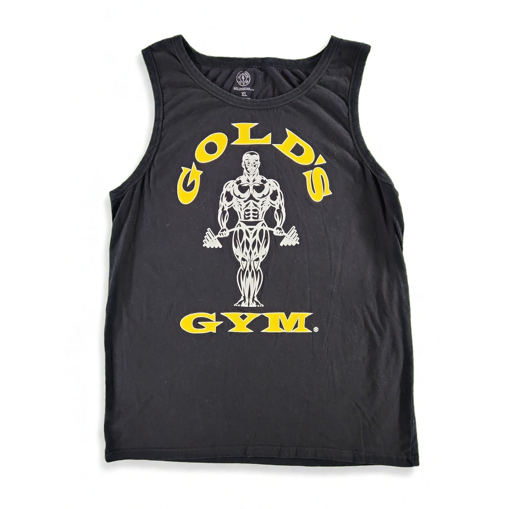 Gold's Gym Muscle Joe Tank Top XL Cotton Minimalist Streetwear Bodybuilding Tee